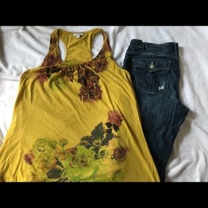 Maternity tank top and pants